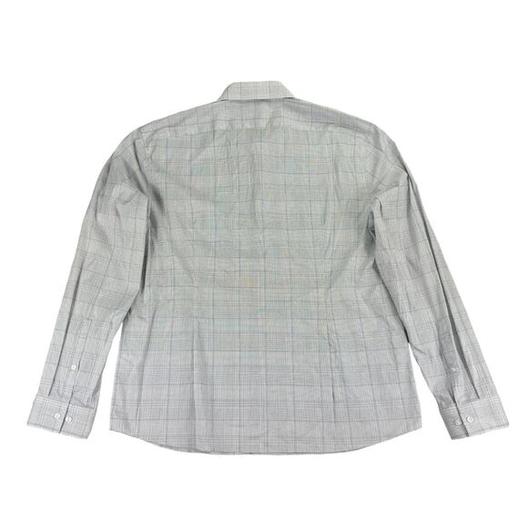 Calvin Klein Mens Extra Slim Fit Untucked Length Button Down Shirt Blue XL - Picture 2 of 4